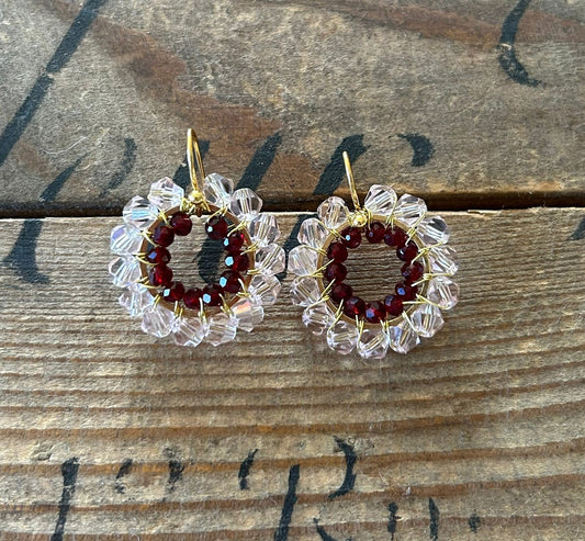 Medium Double Layer Huggie Earrings