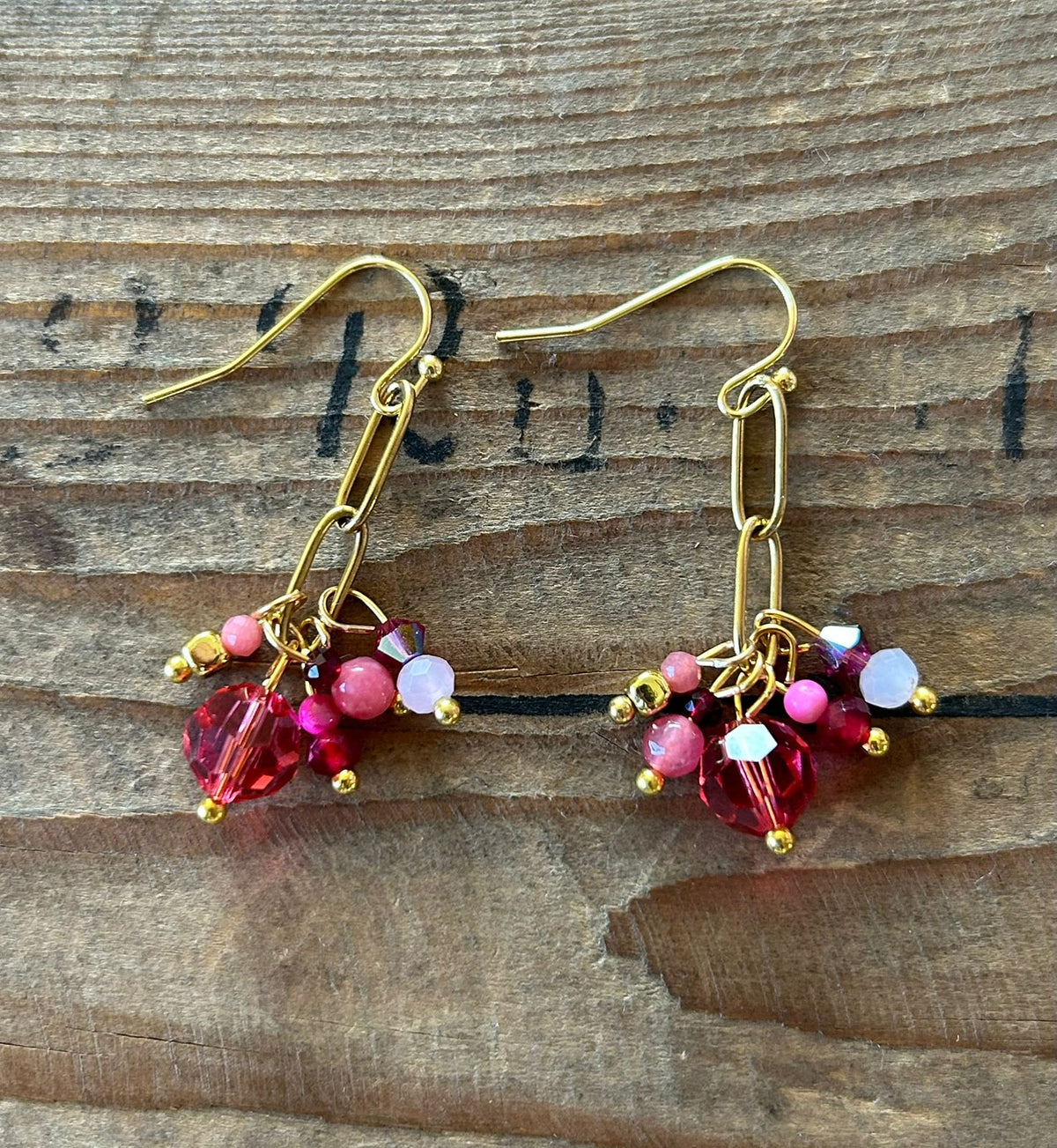 Swarovski Paperclip Drop Earrings