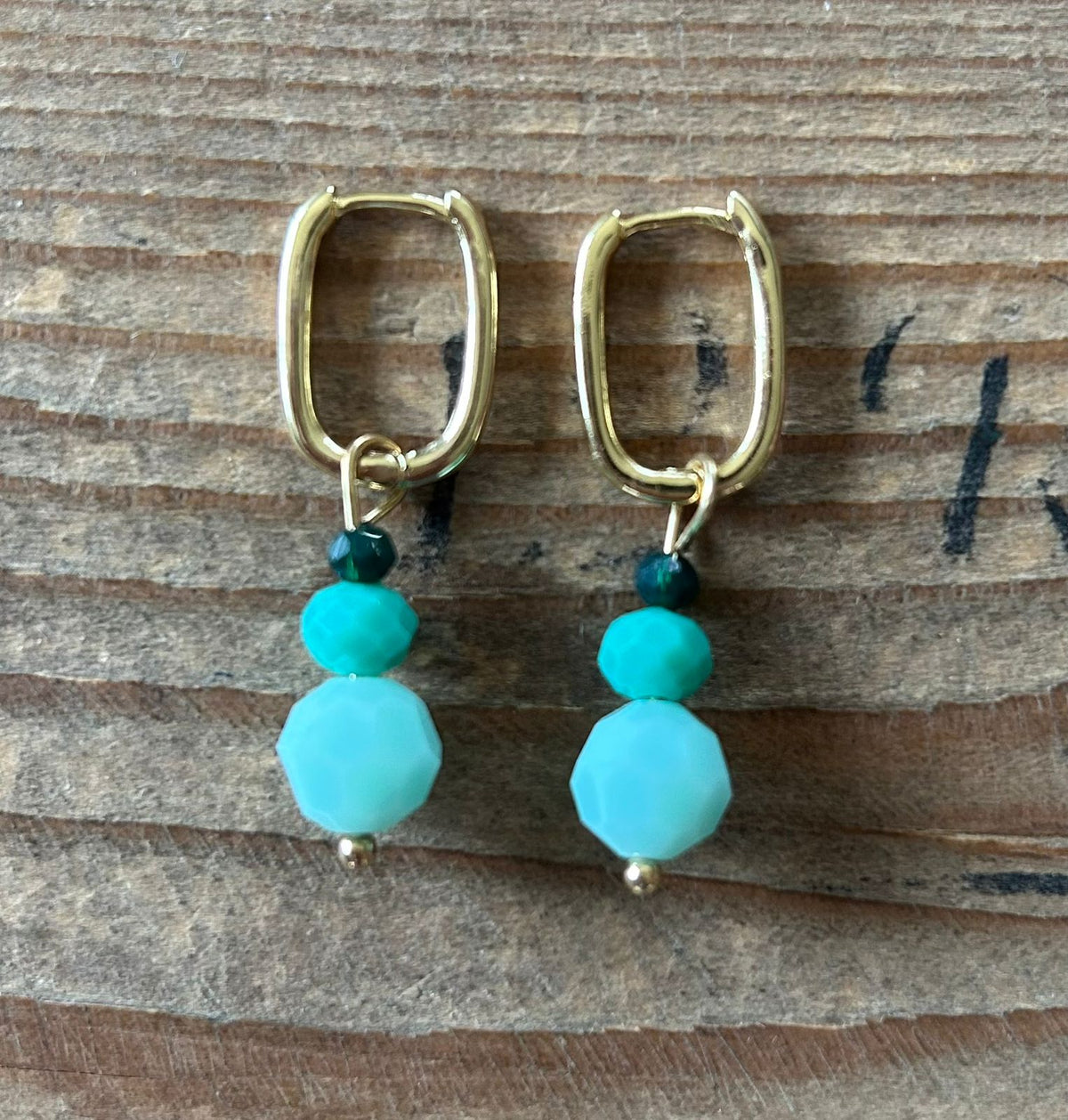 Blue Beaded Dangle