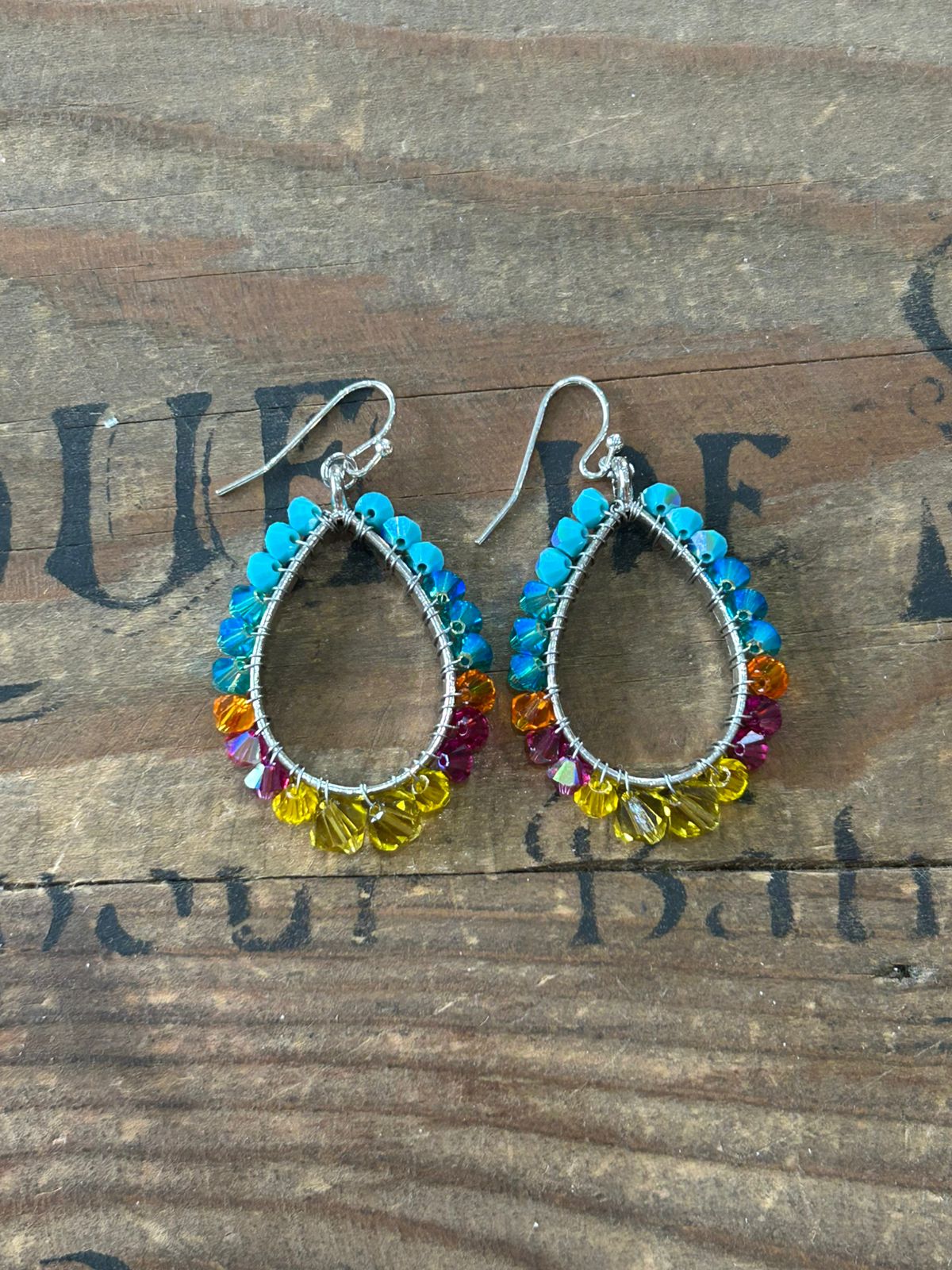 Sunset Swarovski Teardrop