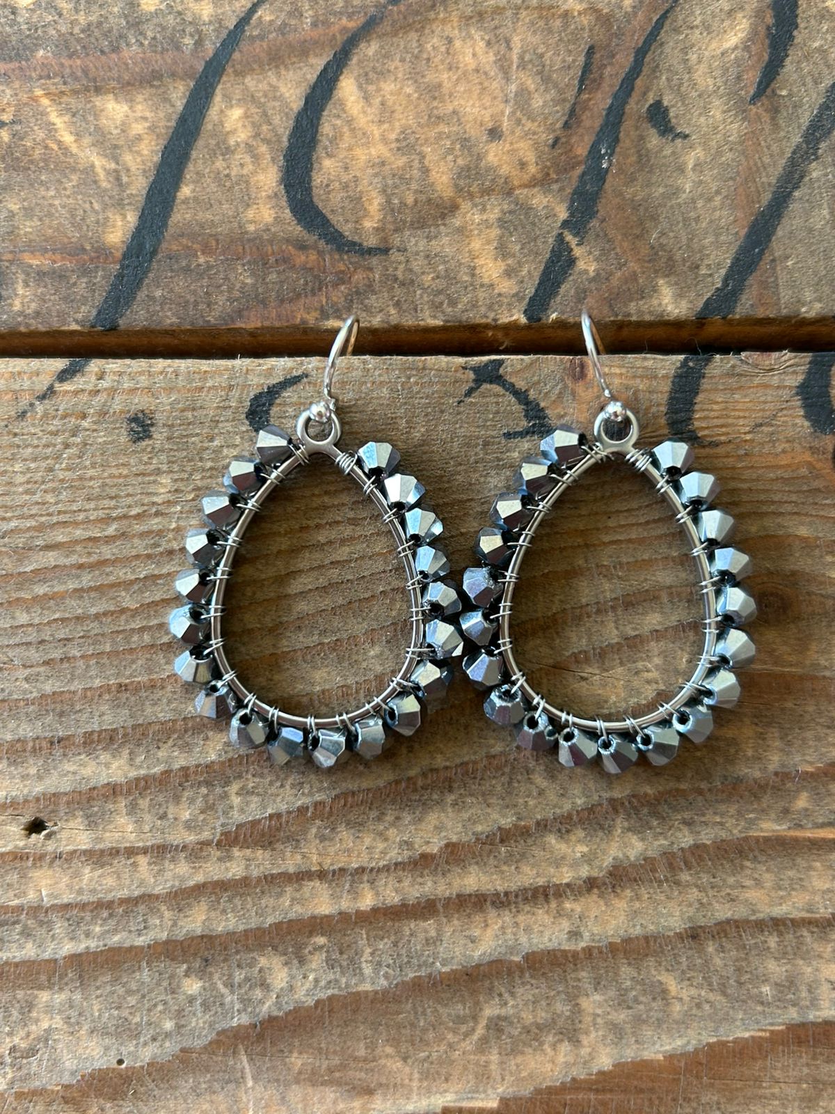 Metallic Teardrop Earring