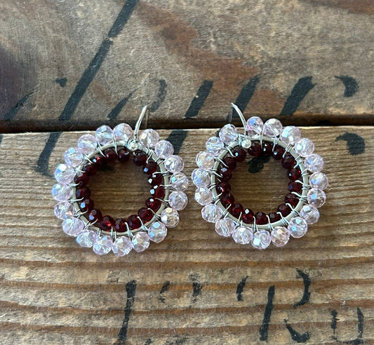 Medium Double Layer Huggie Earrings