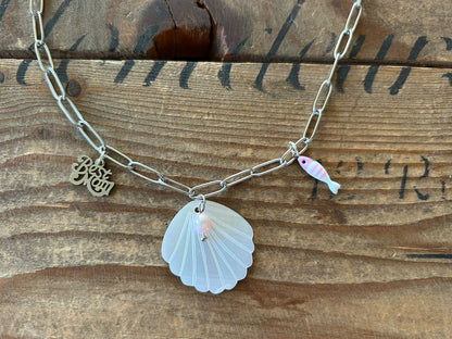 Coastal Charm Paper Chain Necklace